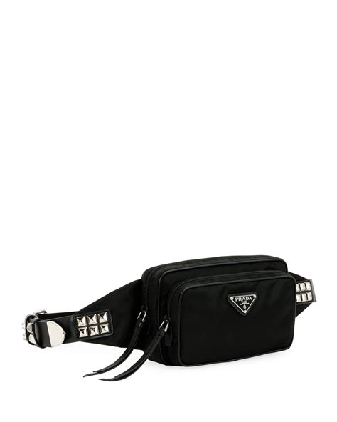 prada waist pouch|prada nylon belt bag women's.